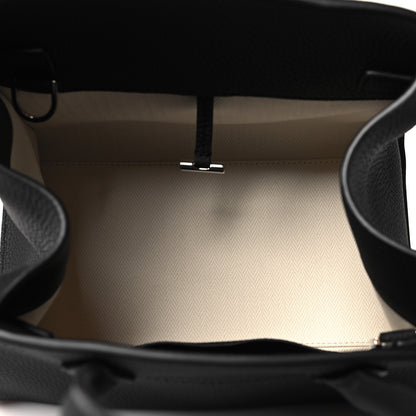 The Row Grained Calfskin Soft Margaux 10 Bag Black 5 of 9