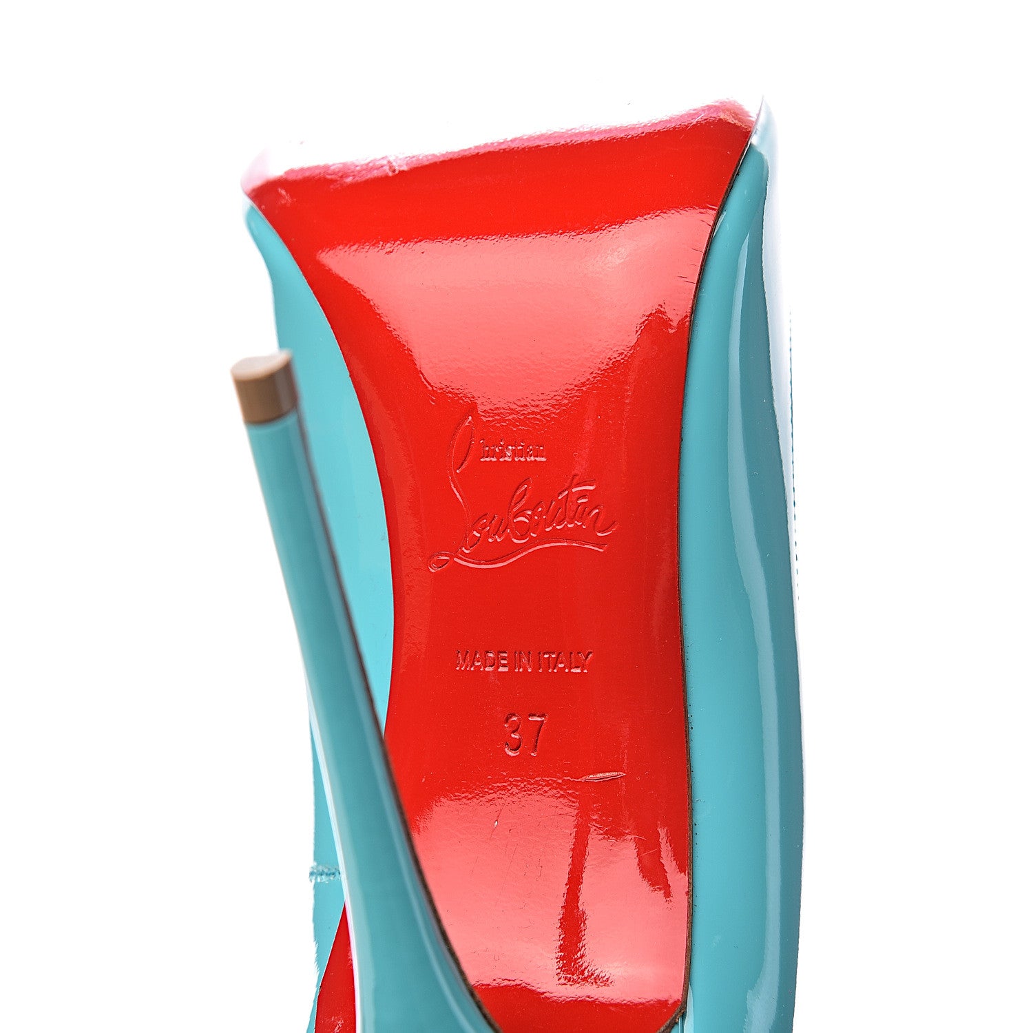 Christian Louboutin Patent So Kate 120 Pumps 37 Pacific 7 of 15