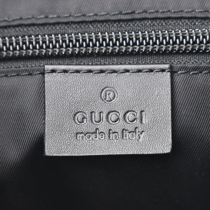 Gucci GG Supreme Monogram Web Flap Messenger Bag Black 6 of 10