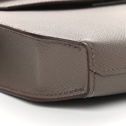 Hermes Epsom Kelly Depeches 25 Pouch Etain 8 of 9