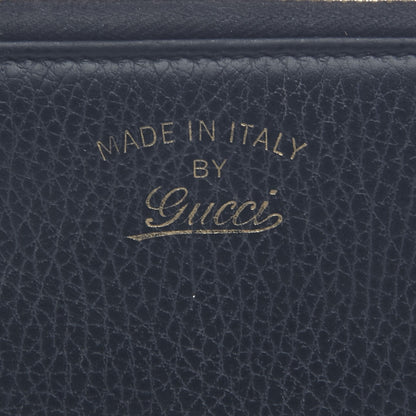 Gucci Dollar Calfskin Medium Swing Zip Around Wallet Blue 9 of 9