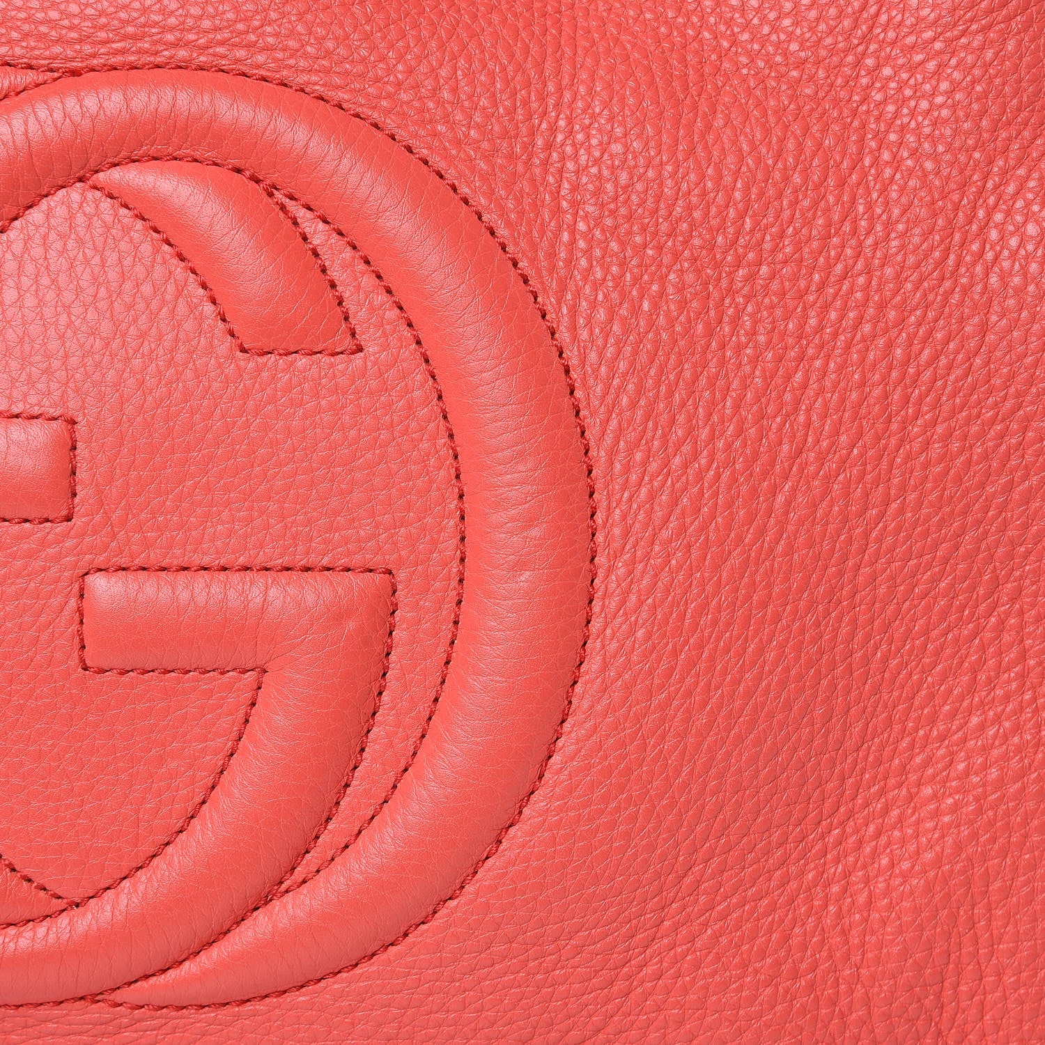 Gucci Pebbled Calfskin Medium Soho Chain Shoulder Bag Begonia Pink 10 of 13