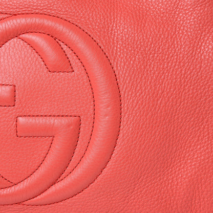 Gucci Pebbled Calfskin Medium Soho Chain Shoulder Bag Begonia Pink 10 of 13