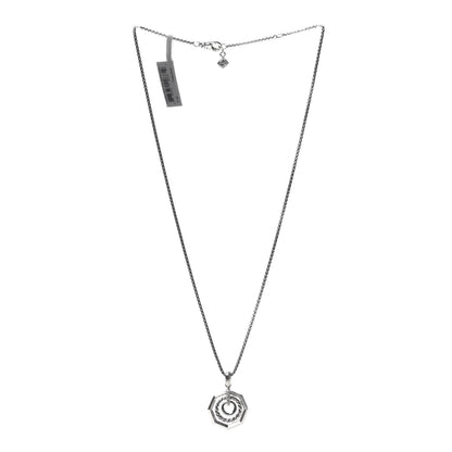 David Yurman Sterling Silver Diamond Stax Pendant Necklace 3 of 4