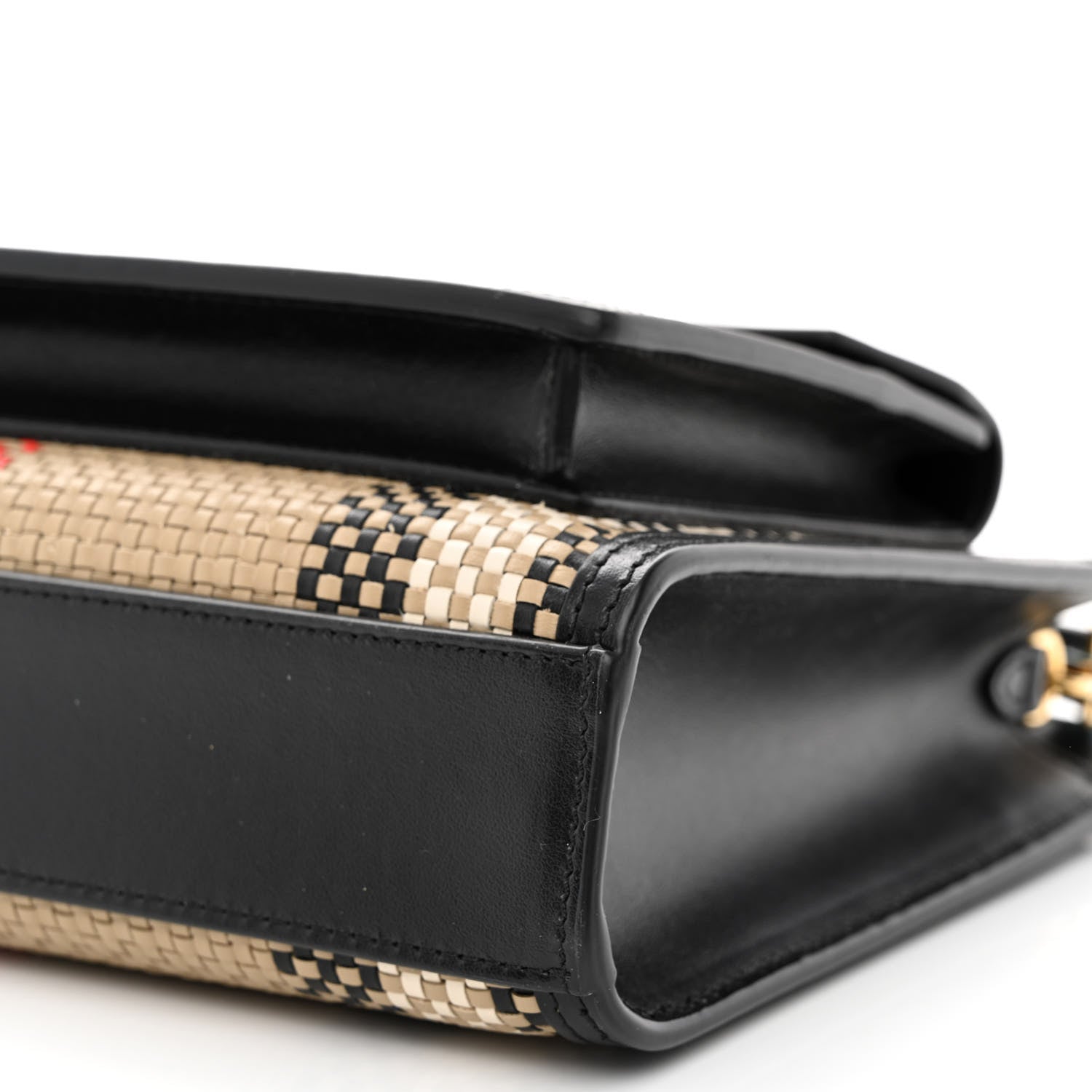 Burberry Calfskin Check Mini Pocket Bag Black 10 of 10