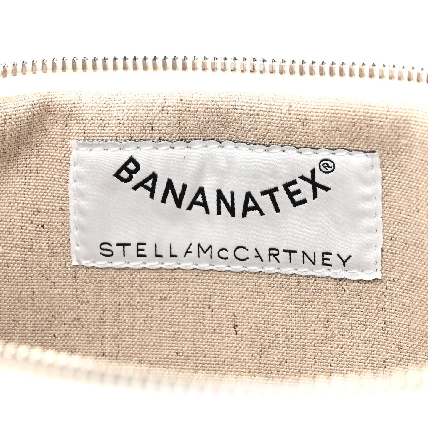 Bananatex Fabric Logo Clutch Black White