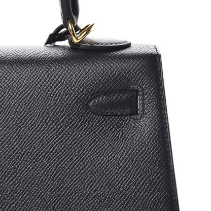 Hermes Epsom Kelly Sellier 25 Black 14 of 40