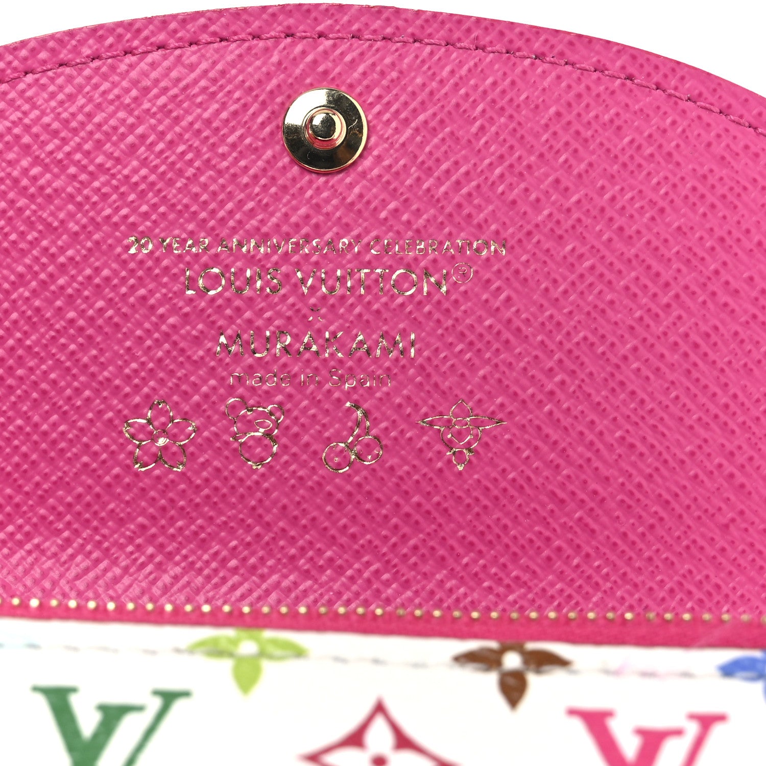 Louis Vuitton LV X TM Monogram Multicolor Rosalie Coin Purse White Kawaii Pink 6 of 6