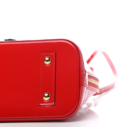 Louis Vuitton Vernis Alma BB Cherry 9 of 11