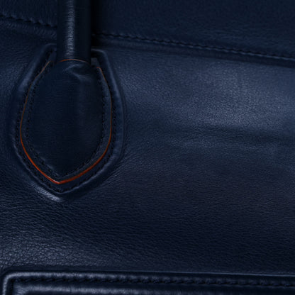 Celine Supple Calfskin Large Phantom Luggage Navy Blue Orange 13 of 13