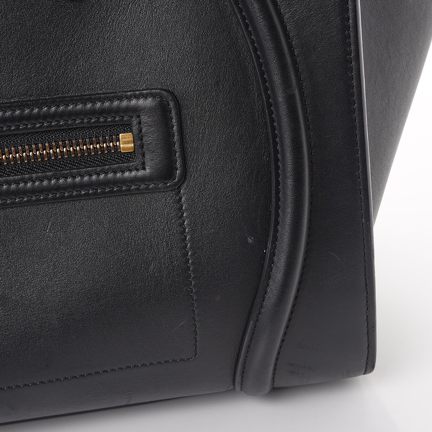 Celine Smooth Calfskin Mini Luggage Black 10 of 17