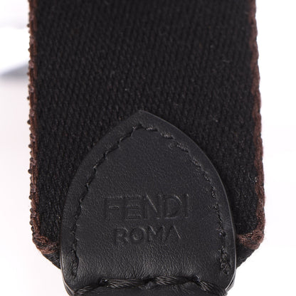 Fendi Ribbon Vitello Century FF Striped Mini Strap You Black Tobacco 4 of 6