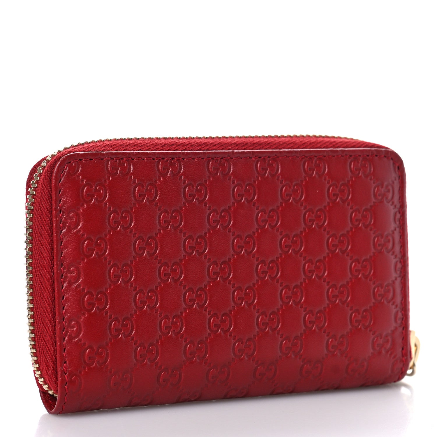 Gucci Microguccissima Zip Around Card Case Red 3 of 9