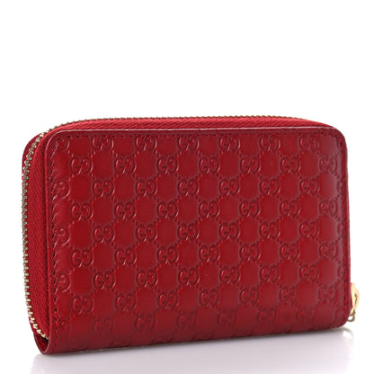 Gucci Microguccissima Zip Around Card Case Red 3 of 9