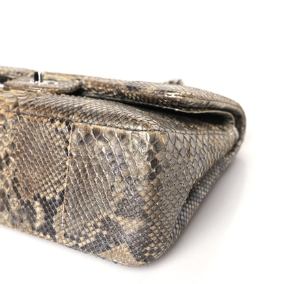 Chanel Snakeskin Jumbo Double Flap Light Beige Multicolor 10 of 10