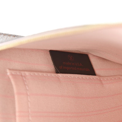 Louis Vuitton Damier Ebene Neverfull MM GM Pochette Rose Ballerine 6 of 7