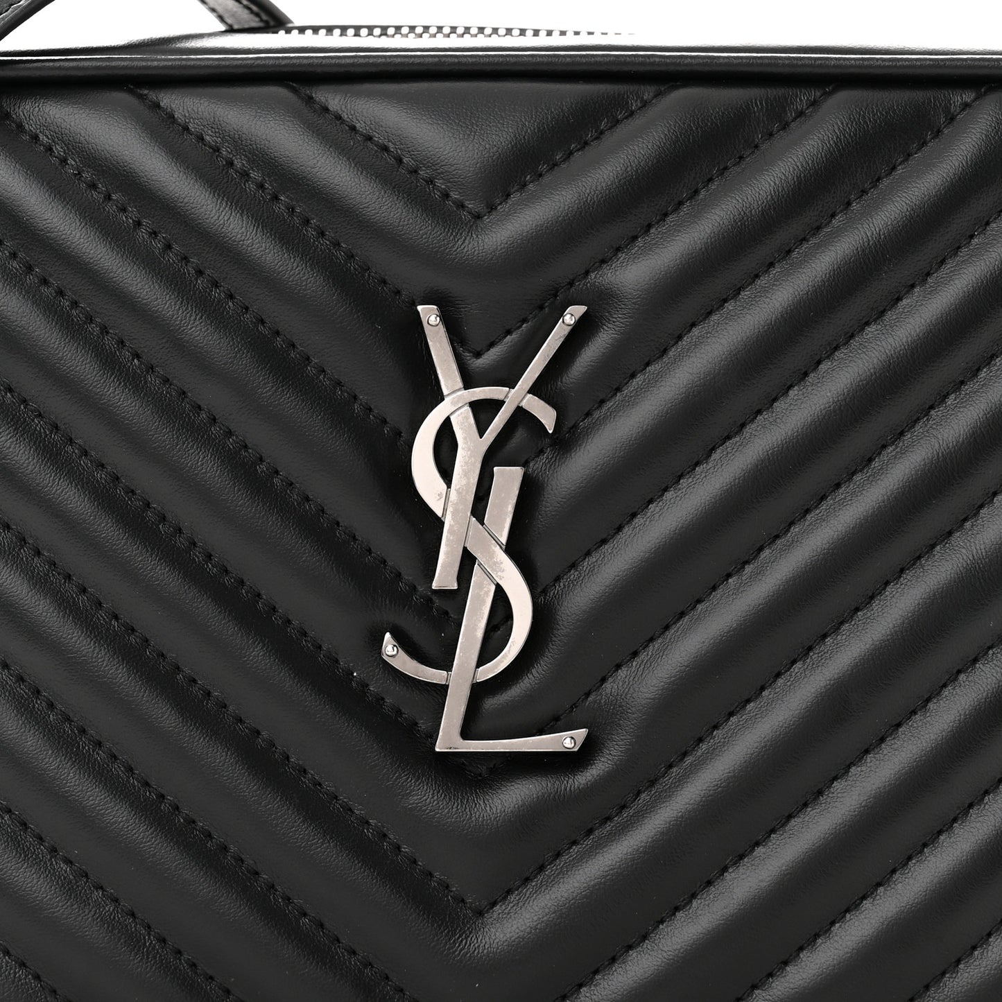 Calfskin Matelasse Monogram Lou Camera Bag Black