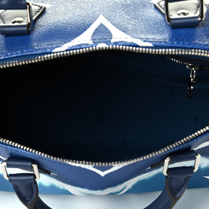 Louis Vuitton Monogram Escale Speedy Bandouliere 30 Blue 4 of 6