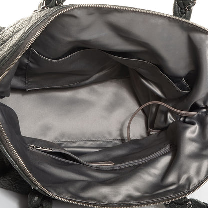 Chanel Distressed Lambskin Lady Braid Large Satchel Dark Grey 5 of 7