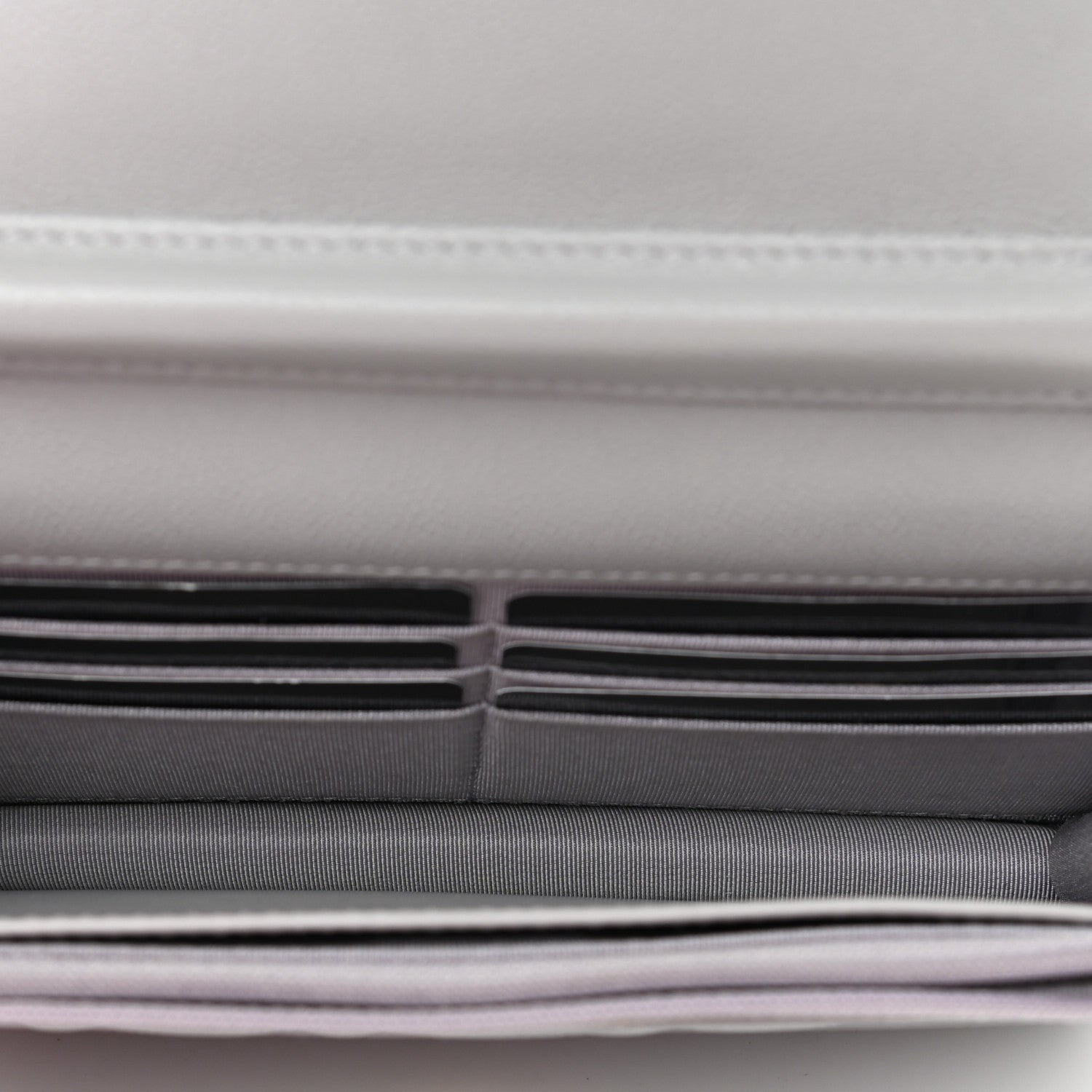 Chanel Caviar Quilted Wallet On Chain WOC Grey 5 of 12