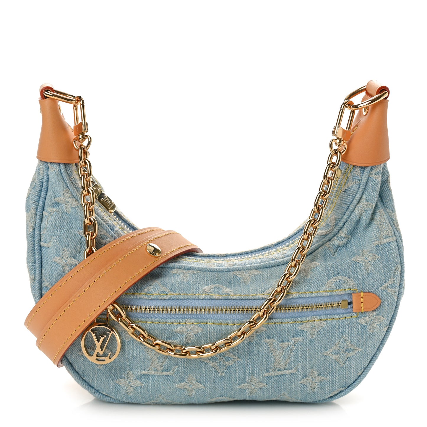 Monogram Denim Loop Sky Denim