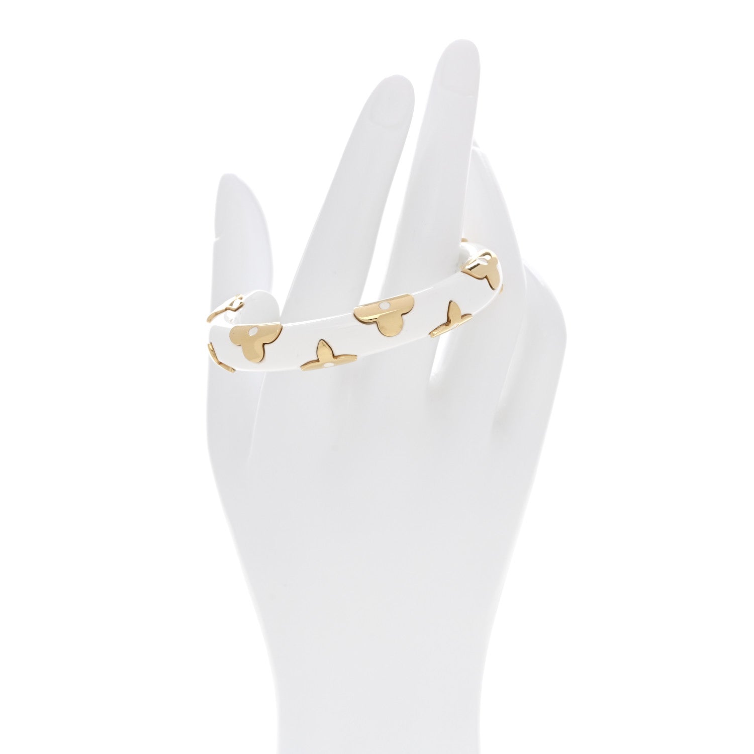 Louis Vuitton Resin Daily Monogram Bracelet S White 2 of 6