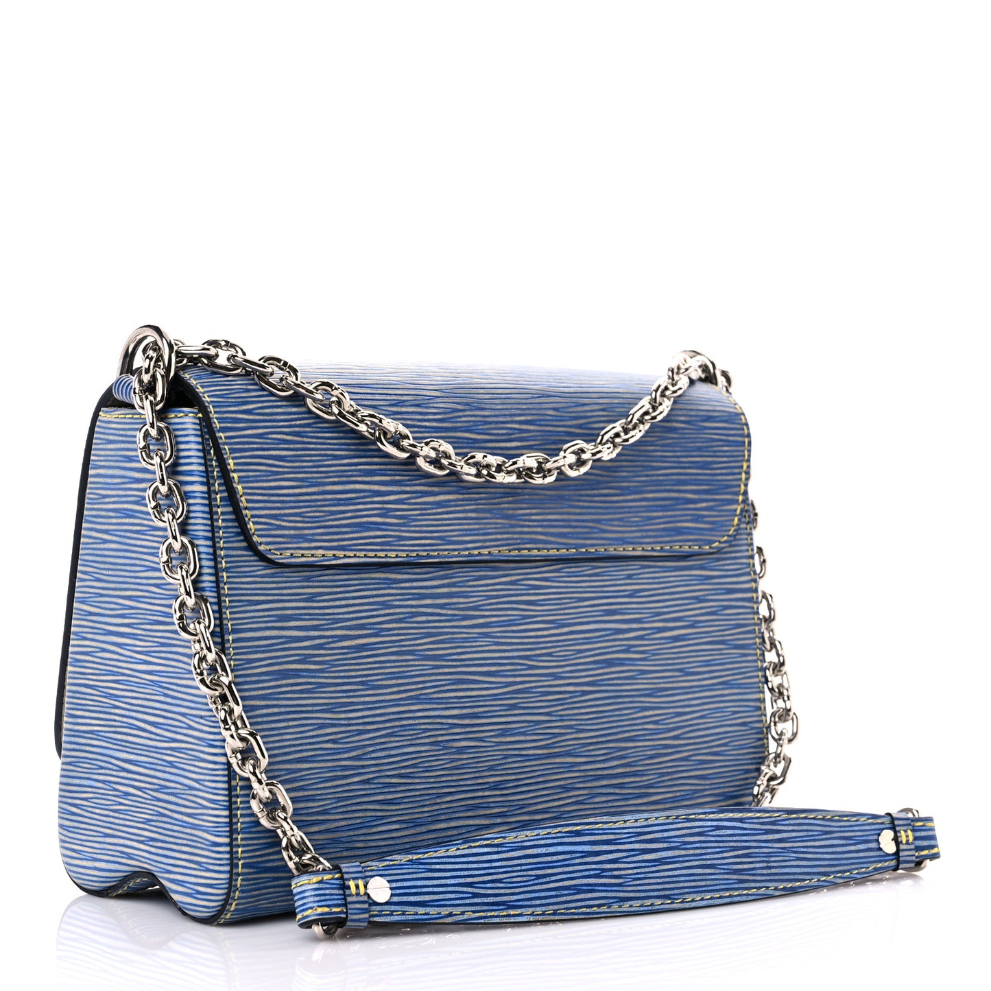 Epi Twist Shoulder Bag MM Denim Light