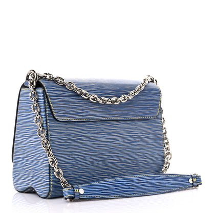 Louis Vuitton Epi Twist Shoulder Bag MM Denim Light 4 of 17
