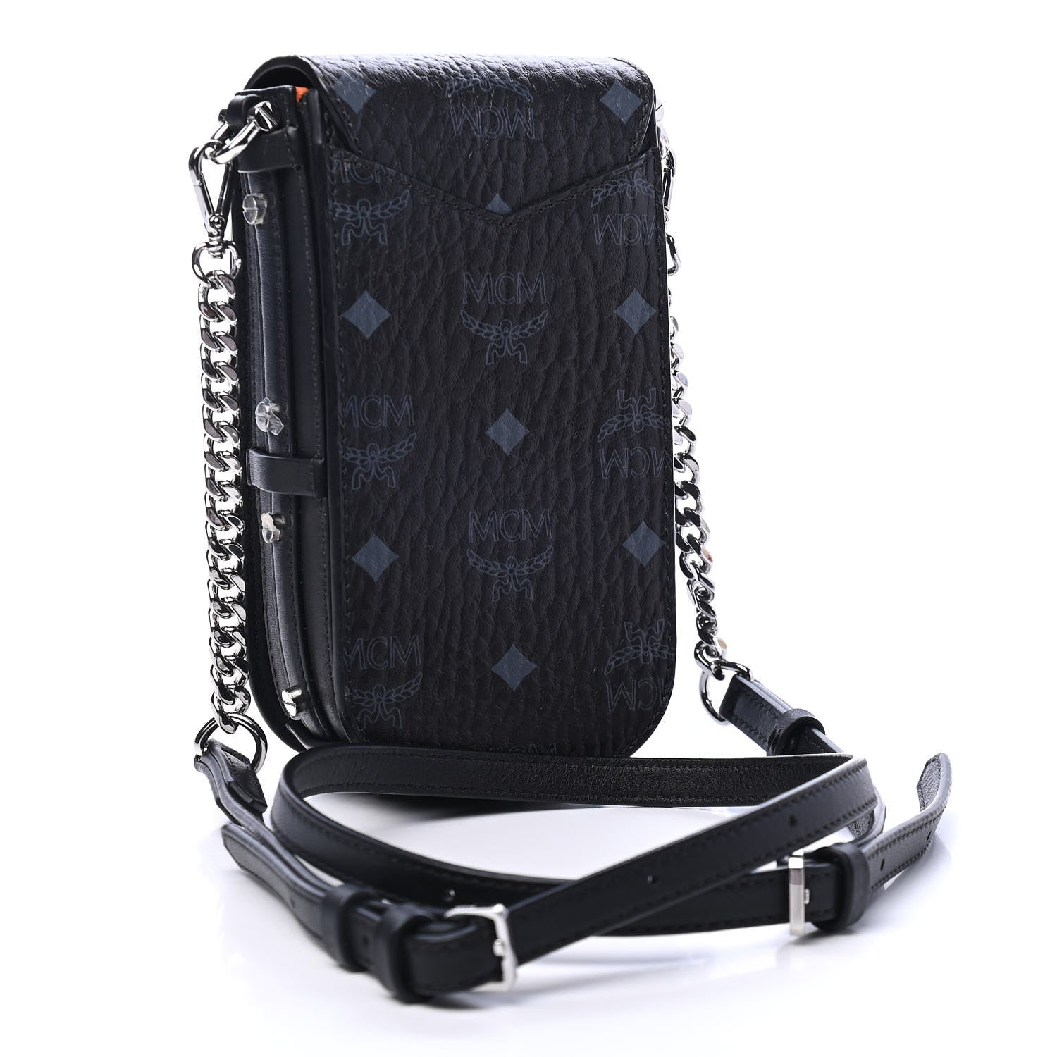 MCM Visetos Crossbody Pouch Black 2 of 4