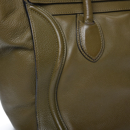 Celine Drummed Calfskin Mini Luggage Jungle 14 of 20