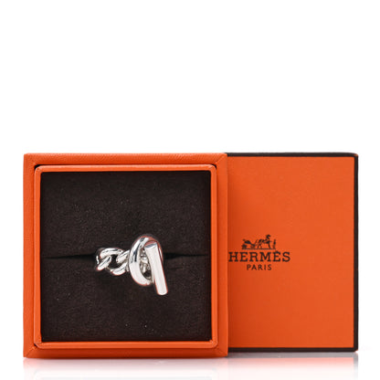 Hermes Sterling Silver GM Croisette Ring 53 6.5 5 of 5