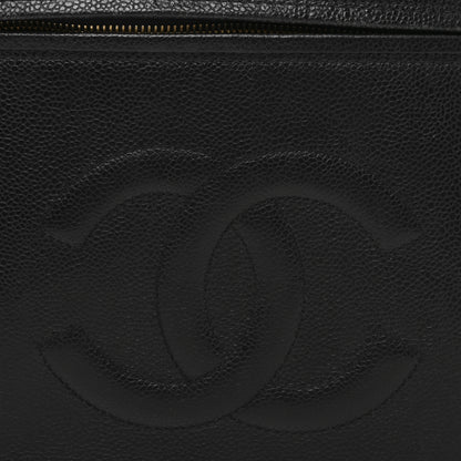 Chanel Caviar Timeless CC Large Cosmetic Train Case Black 8 of 13