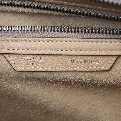 Celine Drummed Calfskin Mini Luggage Dune 6 of 10