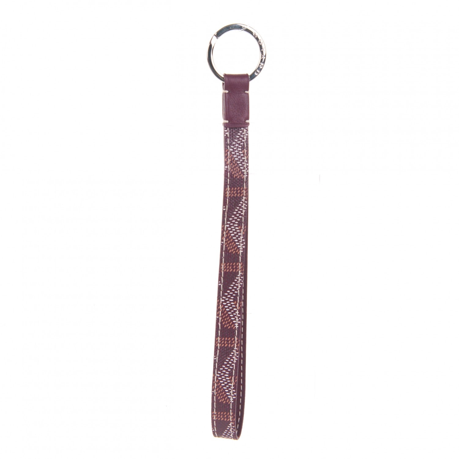 Goyard Goyardine Sesame Key Holder Burgundy 1 of 5