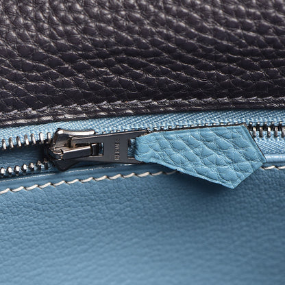 Hermes Togo Bi-Color Kelly Retourne 28 Indigo Blue Jean 49 of 64