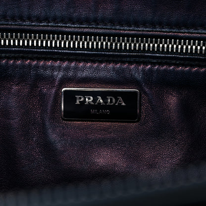 Prada Suede Scamosciato Twin Pocket Tote Oltremare 7 of 9