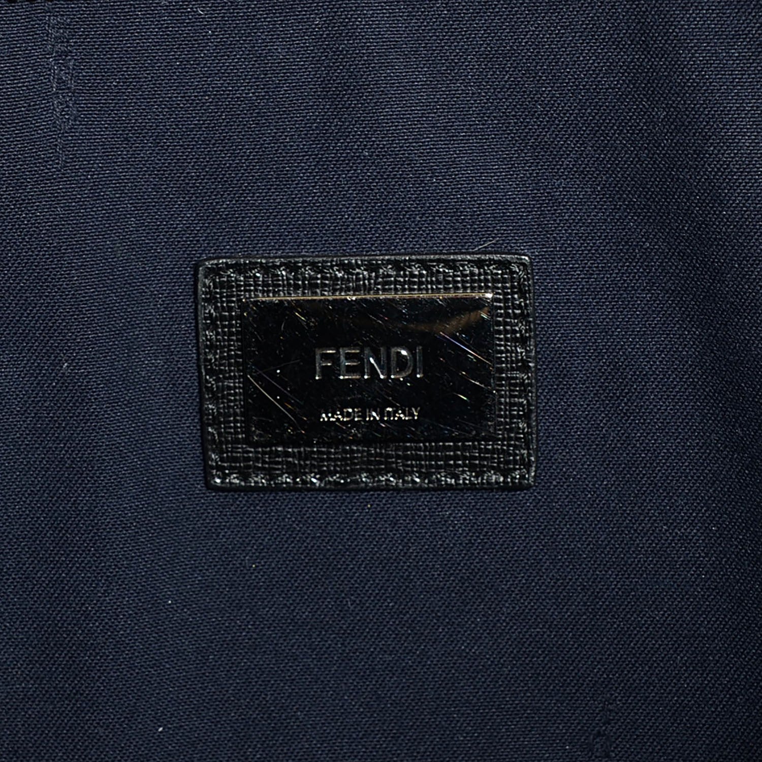Fendi Vitello Elite Cuoio Monster Buggies Medium Roll Tote Mattone Black Multicolor Lavagna 6 of 9