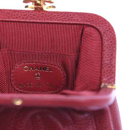 Chanel Caviar CC Coin Purse Red 6 of 8