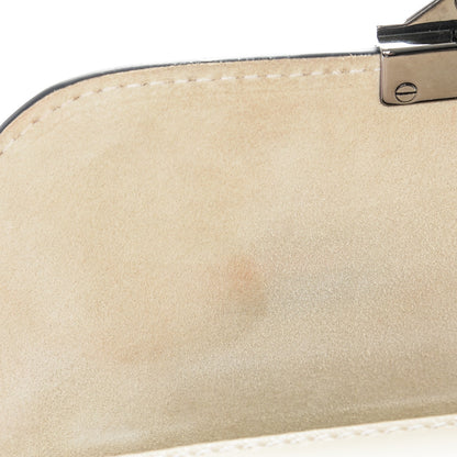 Valentino Garavani Craquele Calfskin Small Glam Lock Rockstud Flap Light Ivory 8 of 8