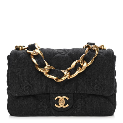 Chanel Denim Quilted Medium Funky Town Flap Black 1 of 11