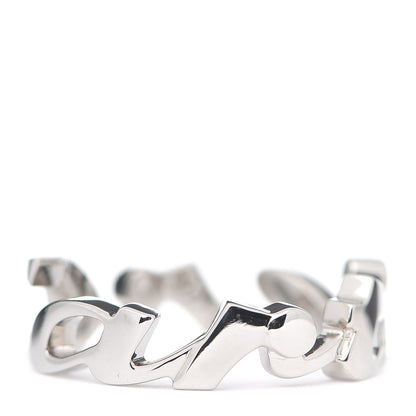 Cartier 18K White Gold Signature Ring 51 5.75 3 of 8