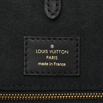 Louis Vuitton Calfskin Monogram Fold Tote PM Cream Khaki Black 6 of 9