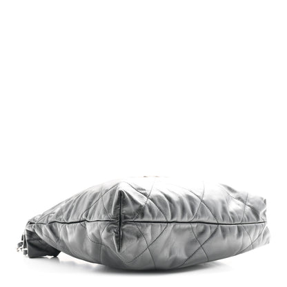 Chanel Shiny Calfskin Quilted Small Chanel 22 Black 5 of 12