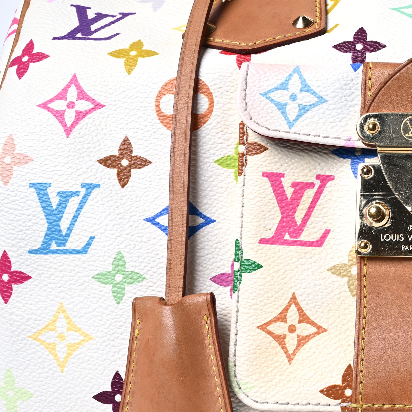 Monogram Multicolor Speedy 30 White