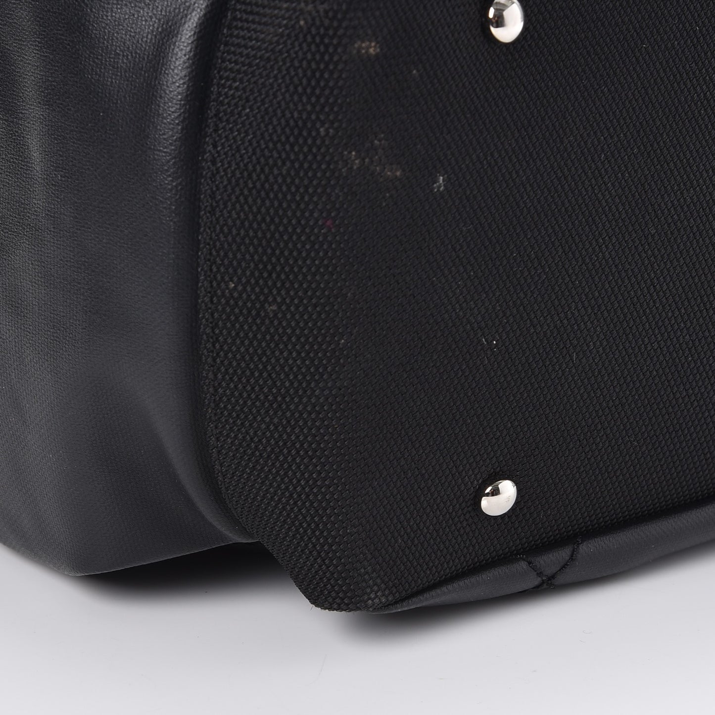 Coated Canvas Large Paris Biarritz Tote Black