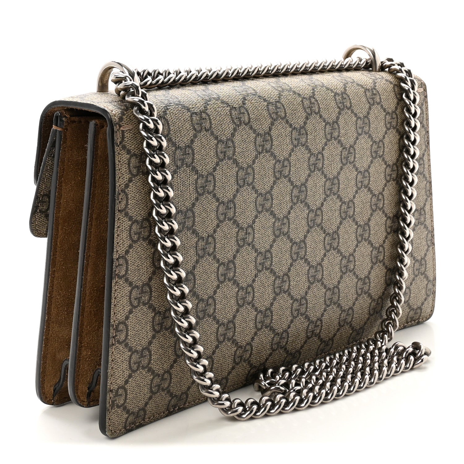 Gucci GG Supreme Monogram Small Dionysus Shoulder Bag Taupe 3 of 10