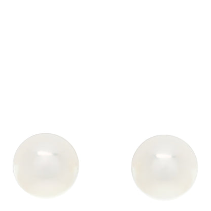 Tiffany Sterling Silver Freshwater Cultured Pearl 7.5-8mm Ziegfeld Earrings 1 of 4