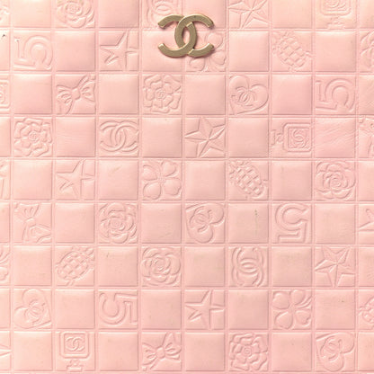 Chanel Lambskin Precious Symbols Shopping Tote Pink 8 of 16