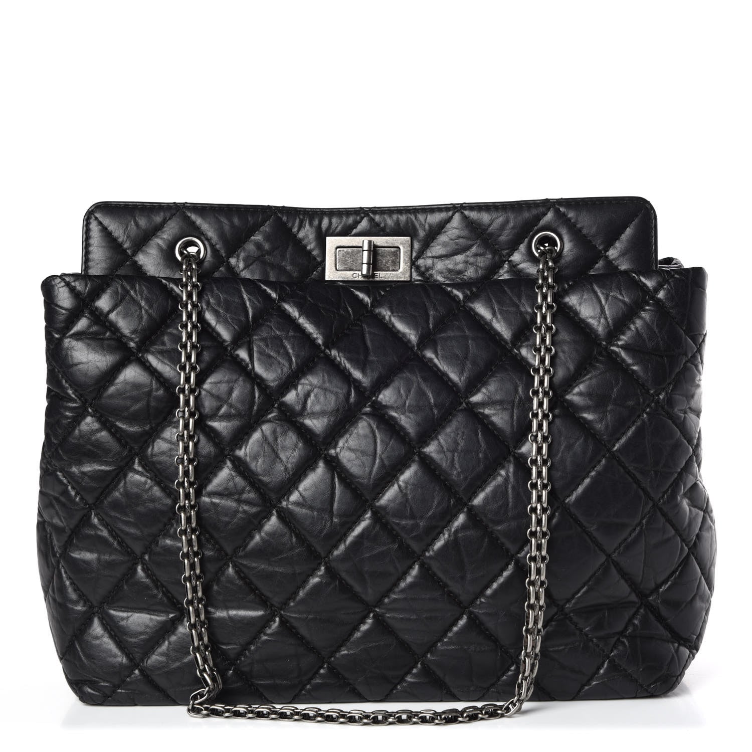 Chanel Aged Calfskin Reissue 2.55 Tote Black 1 of 11