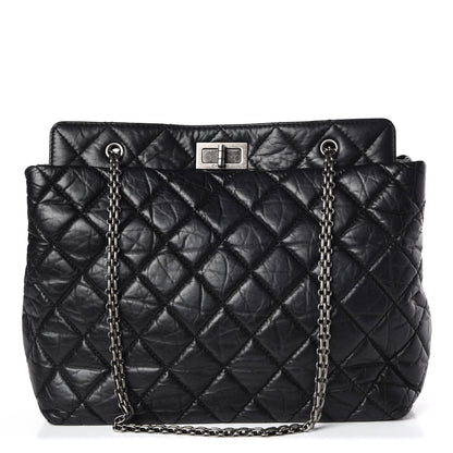 Chanel Aged Calfskin Reissue 2.55 Tote Black 1 of 11
